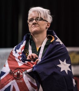 Kathryn Chilton flag Worlds 2016